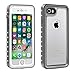 iPhone 7 Waterproof Case with Clear Sound, Eonfine Shockproof Full-sealed Rubber Rugged Cover with Touch ID, Absolutely 100% Water Snow Dust Dirty Proof Case for iPhone 7 4.7 Grey/Transparent