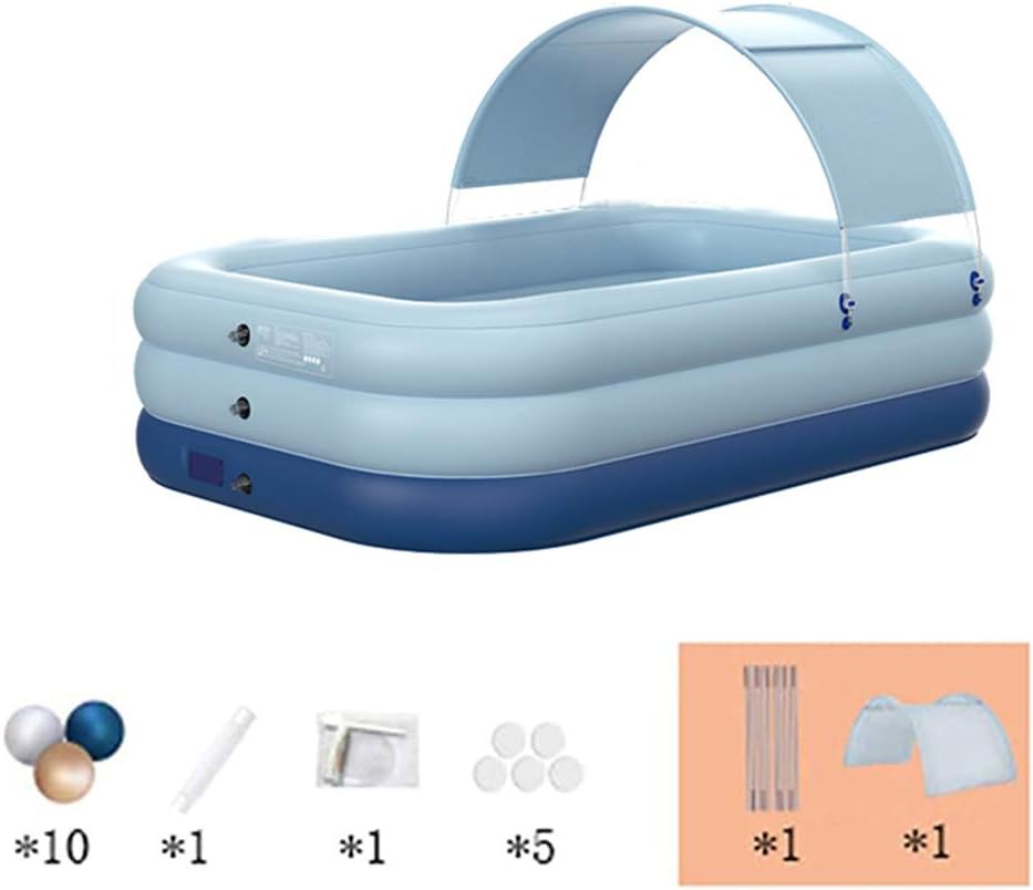 self inflating pool