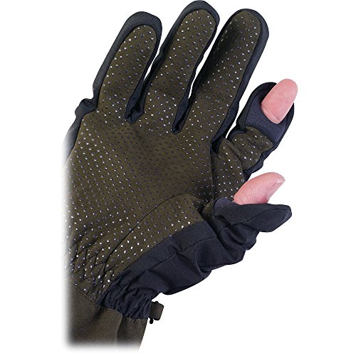 Aquatech Sensory Gloves, Size: Small, Black/Moss