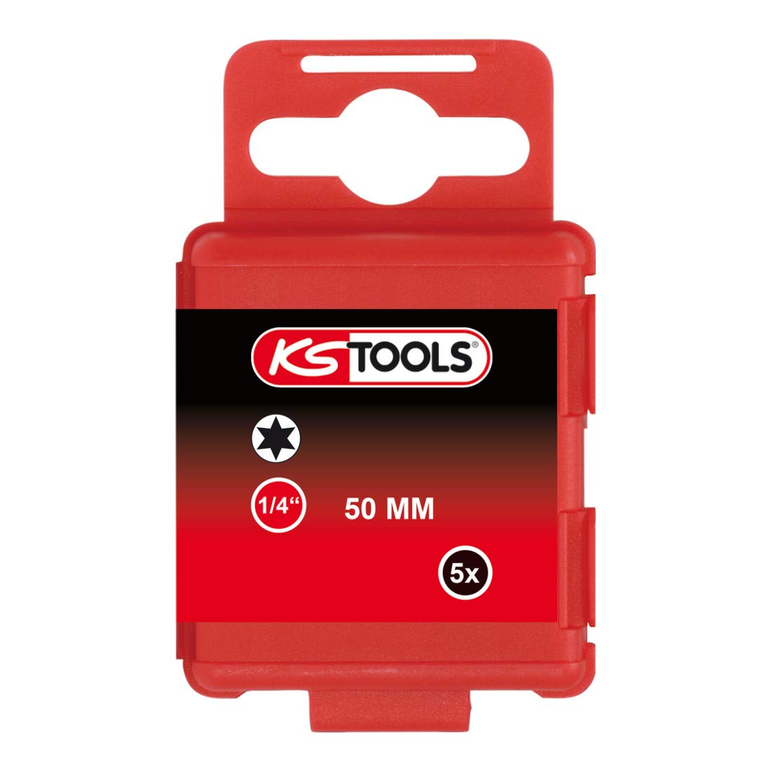 KS TOOLS 911.3376 1/4" Bit TX, 50mm, T6, 5pcs