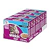 Whiskas 1+ Katzenfutter – Fisch-Auswahl in Sauce – Hochwertiges Nassfutter in 48 Portionsbeuteln mit vielen Vitaminen für Katzen ab 1 Jahr – 4er Pack (4 x 12 Portionsbeutel à 100g)