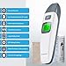 Mcaron Medical Forehead and Ear Thermometer for Baby, Kids and Adults - Infrared Digital Thermometer with Fever Indicator - CE and FDA Approved (White Color)
