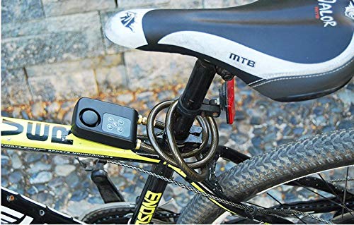 Solebe Password Lock Bike/Motorcycle/Gate Door Digital Lock with Anti Theft Alarm 110dB(Black 31.5 Inch)