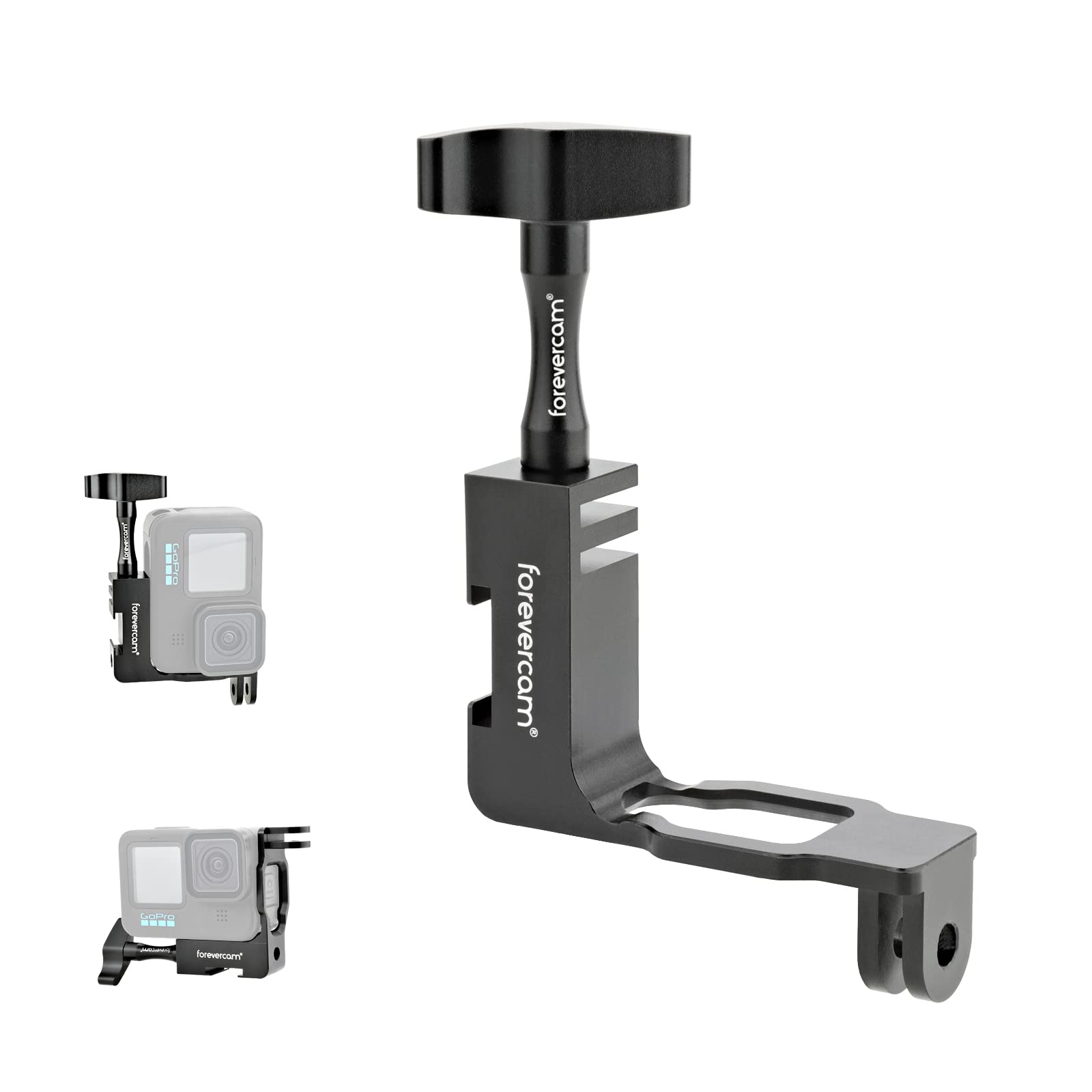 Forevercam Aluminum 90° Vertical Elbow Mount Adapter Compatible for Gopro Hero Hero 13/12/11/10/9
