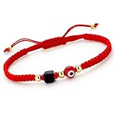Red String Bracelet for Protection, Azabache Evil Eye Bracelet for Women & Men, Hilo Rojo de Protección, Pulseras Rojas de Protección - Religious Bracelets for Good Luck, Spiritual Meaning, and Style.