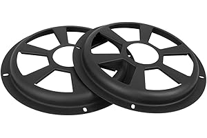 X AUTOHAUX Universal 8 Inch Black Car Audio Speaker Hollow Mesh Subwoofer Grill Cover Protector 2 Pcs