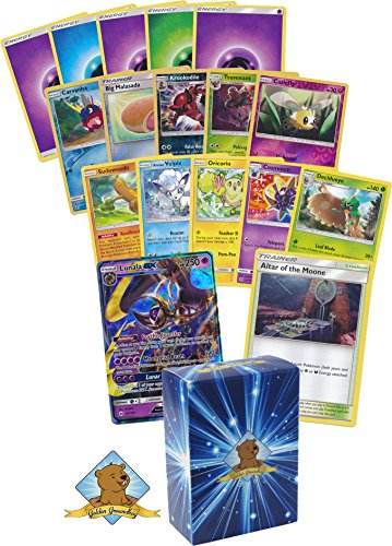 golden lunala pokemon card price Pokemon Lunala GX SM103A Gold Full Art Promo Card SM Hidden Fates :  Amazon.co.uk: Toys & Games main image 1