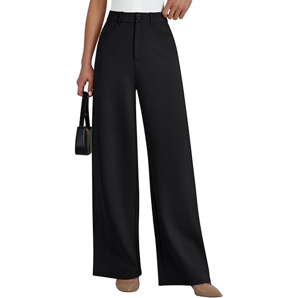 LILLUSORY Wide Leg Dress Work Pants Womens Palazzo Flowy 2026 Summer Spring High  Waisted Professional Business Casual Office Interview Travel Outfit Wear Trousers  Dressy Slacks Beige at Amazon Women's Clothing store