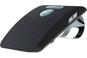 MACHSWON Hands Free Car Kit Speakerphone Speaker Phone Sun Visor Clip Car Handsfree Kit Sun Visor Clip Audio Receiver Speaker