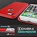 For iPhone 7 Case - MoKo Slim Fit Shockproof Liquid Silicone Gel Rubber Protective Case Soft Touch Back Cover for Apple iPhone 7 2016, RED