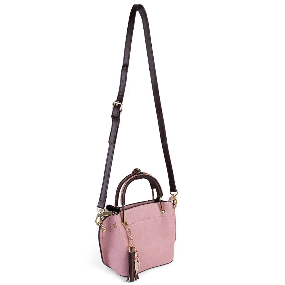 mini clova top handle leather purse women's satchel handbag