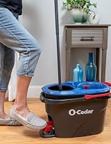 O-Cedar EasyWring RinseClean Microfiber Spin Mop Bucket Floor Cleaning System view 13