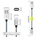 [Apple MFi Certified] Eoso 6.6 Feet/2 M Extra Long Nylon Braided USB Cable with Aluminum Cap on 8 Pin Lightning Connector for iPhone 6S/6S plus,7/ 6 Plus,iPad Air 2 and More (6.6Ft Silver)