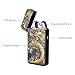DaLanZom® Chinese Dragon USB Rechargeable Windproof Electric Plasma Arc Lighter, Flameless Electronic Pulse Arc Cigarette Lighter Set with USB Charging Cable (Black)