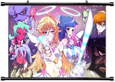 Amazon Co Jp ガーターベルト付きパンティ ストッキング アニメ 布製 壁掛けスクロールポスター 32インチ X 22インチ ホーム キッチン