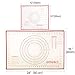 Non Stick Silicone Baking Mat 2 Pcs Set with Measurements, High Temperature Resistance Pastry Mat FDA Approved by Lasten