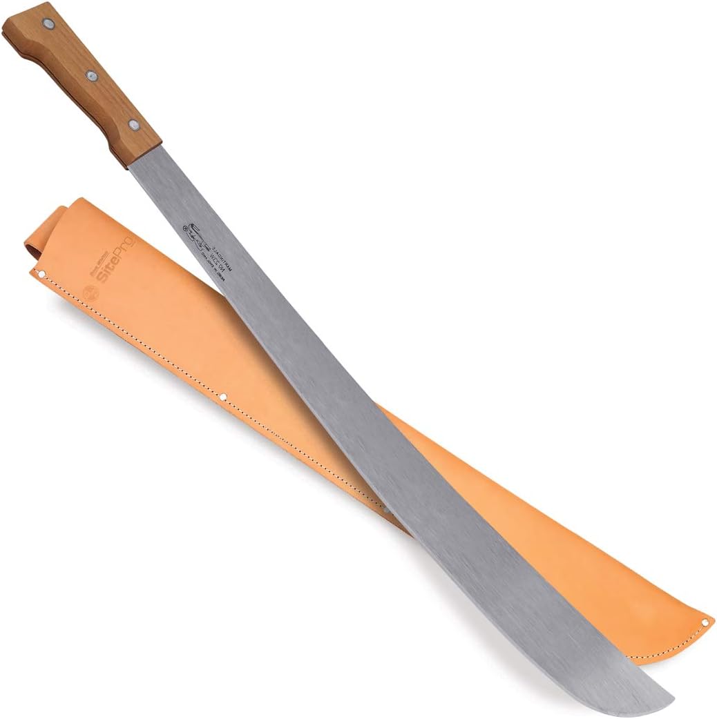 Lo Ink Specialties 28" Martindale Machete Wood Handle, with Leather