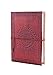 Christmas Gifts Leather Bound Journal Diary Blank Men Travel Notebook with Hand Embossed Sun Designed and 200 Unlined Handmade Pages, 8