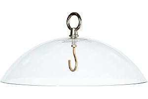 Birds Choice DOME Protective Dome, Protective Cover for Hanging Bird Feeders, 10", Clear
