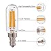 T25 4W Tubular LED Bulb,Edison LED Filament Pendant Lighting, Vintage E12 Candelabra Base LED Light,40w Incandescent Replacements,Warm White 2700K, Dimmable Night Light Bulbs,5 Pack