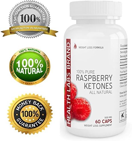 Health Labs PURE RASPBERRY KETONES Extract - As Seen On TV - MAX STRENGTH - Rapid FAT BURNER - Diet Pills - 3000 MG Daily - Premium Quality - Potent Natural KETONES - Fast WEIGHT LOSS Formula - Appetite Suppressant - 100% LIFETIME GUARANTEE - 60 Pure Veggie Capsules