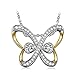 Gifts for Women NINASUN Golden Butterfly s925 Sterling Silver Pendant Necklace Swarovski Necklace Jewelry for Women Gifts for Wife Girlfriend Mom Grandma Sis Christmas Birthday Anniversary Mothers Day