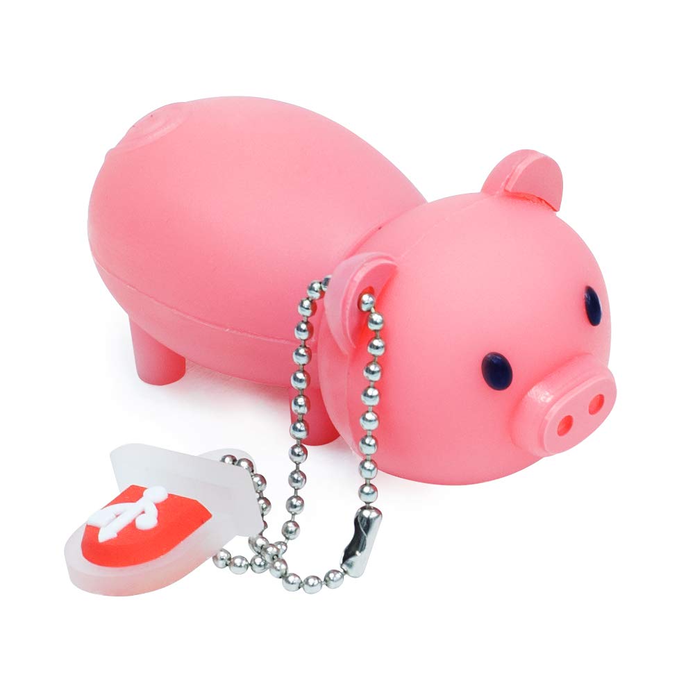 leizhan 32GB USB Flash Drive Cute Pig Silicone Waterproof, Durable External Memory for Gifts — image 1
