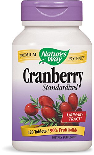 Nature's Way Standardized Cranberry; 90% Fruit Solids per serving; Gluten Free; Vegetarian; 120 Vegetarian Capsules