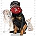 World's Tuffest Soft Dog Toy-Ultimate Odd Ball-Red Paw-Multiple Layers. Made Durable, Strong & Tough. Interactive Play (Tug, Toss & Fetch). Machine Washable & Floats