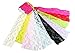 HipGirl Stretch Elastic Lace or Fold Over FOE Ribbon Trim for DIY Headbands, Hair Ties, Pony Holders (10x1yd 2