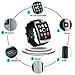 Smart Watch, Touch Screen Bluetooth WristWatch with Camera/SIM Card Slot/Pedometer Analysis/Sleep Monitoring for Android (Full Functions) and IOS (Partial Functions)