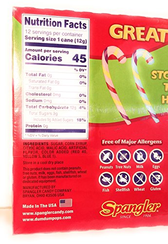 Candy Cane 5 Flavors Variety Bundle with Dum Dum, Smarties, Swedish Fish, Jelly Belly and Warheads includes 5 different 12 packs