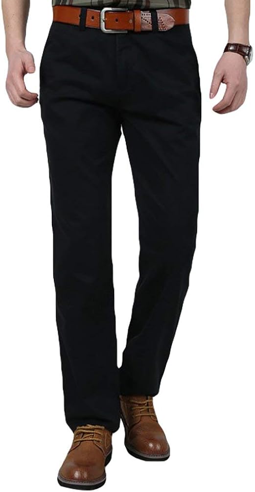 Men's Pants Long Work Trousers Leisure Loose Office Comfortable Sizes Business Pants Slim Solid