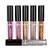 Creazy 6 Pcs Metallic Shiny Smoky Eyes Eyeshadow Waterproof Glitter Liquid Eyeliner (A)
