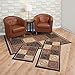 Achim Home Furnishings Capri 3-Piece Rug Set, Sarouk Squares