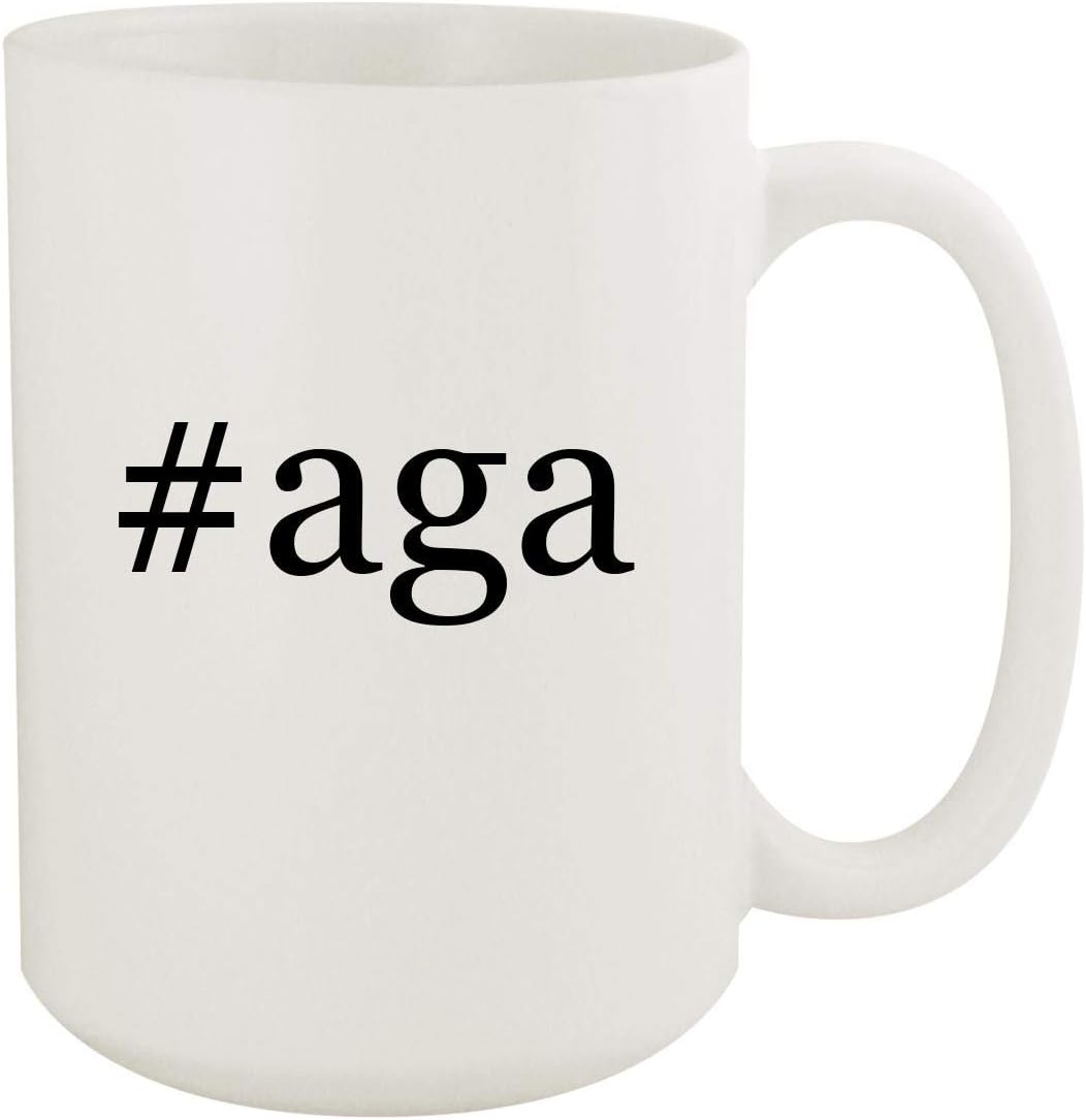 #aga - 15oz Hashtag White Ceramic Coffee Mug