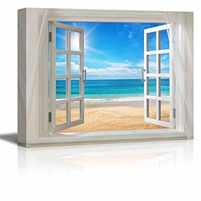 Glimpse into Clear Sea and Beach Out of...