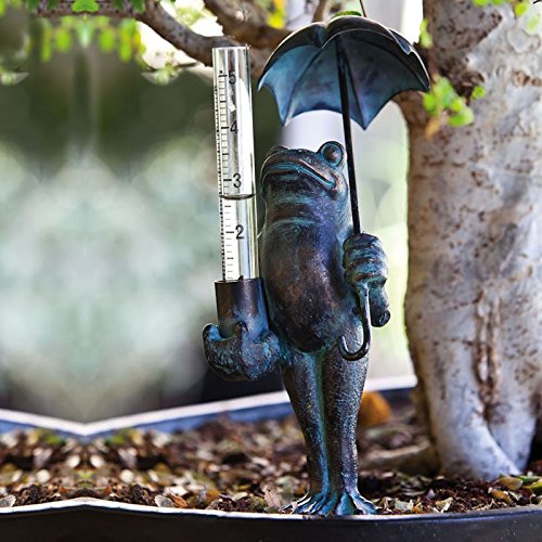 Frog Decorative Rain Gauge Amazon Co Uk Garden Outdoors
