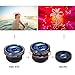 Cell Phone Camera Lens - Yarrashop 3 in 1 HD Clip-On Lens Kit for 180 Degree Fisheye Lens + 0.65X Wide Angle Lens + 10X Macro Lens for iPhone Xs Max/XR Samsung Huawei LG and Other Smartphone