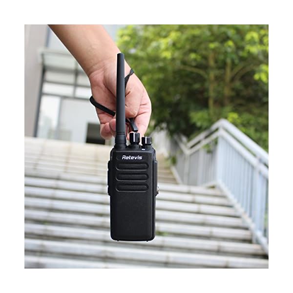 Retevis-RT81-IP67-Waterproof-DMR-DigitalAnalog-Two-Way-Radio10W-Rechargeable-32-Channel-UHF-400-470-Mhz-VOX-Encryption-with-Earpiece-PairBlack-and-Programming-Cable
