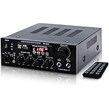 MIFO デジタルアンプ オーディオアンプ 最大出力150W（50W+50W）Bluetooth4.0 USBメモリ SDカード Hifi ステレオ デュアルマイク端子付き 6.5mm リモコン付 ハイパワー 高音質 カラオケアンプ