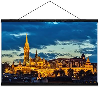 Large Canvas Art Budapest Cityscape Digital Print Giclee Wall Painting 47X31.5INCH