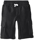 Southpole Big Boys' Boys Jogger Shorts with Cargo Pockets In Basic Solid Colors, Heather Charcoal, Medium