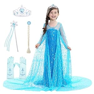 Princesa Vestido Largo Niña Cosplay Disfraces Disfraz Carnaval Cumpleaños