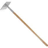COUNCIL TOOL McLeod/Rhino Handle - 48" Hickory Wood Handle with Straight Grip, Made in the USA - 70-48MT-B