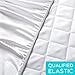 Queen Mattress Pad Cover -Queen Size Bed Pad (60x80 inch Deep Pocket Stretches up to 16 inches)- Quilted Fitted Sheet for Mattress, White