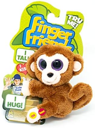 Finger Friends Huggable Interactive Talking Stuffed Plush Toy - Monkey