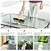 INTEY Window Vacuum Cleaner, Window Vac Squeegee Cleaning Rechargeable Tool Kit, with Spray Bottle and Extension Set