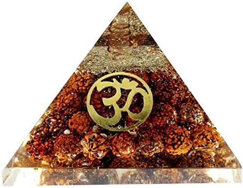 SHIVOHAM Rudraksha Mahayantra/Rudraksha Urja Yantra -108 Rudraksha + Copper Coil + Ancient Pyramid Shape