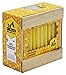 Ner Mitzvah Honeycomb Beeswax Chanukah Candles Standard Size Fits Most Menorahs - Natural Yellow Amber Beeswax Hanukkah Candles - Premium Quality Pure Bees Wax - 45 Count for All 8 Nights of Hanukkah